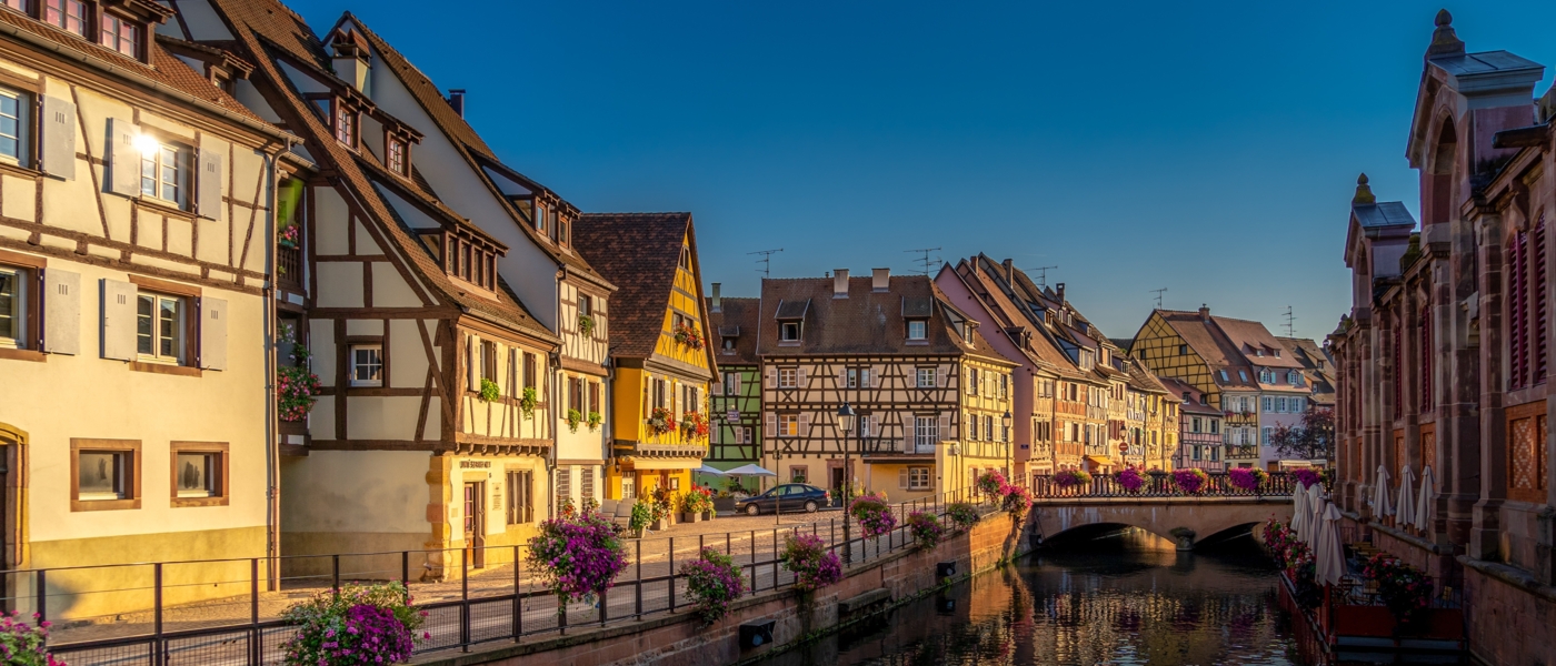 Canal in Strasbourg in France - Wine Paths