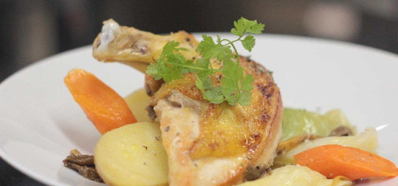 Volaille au foie gras