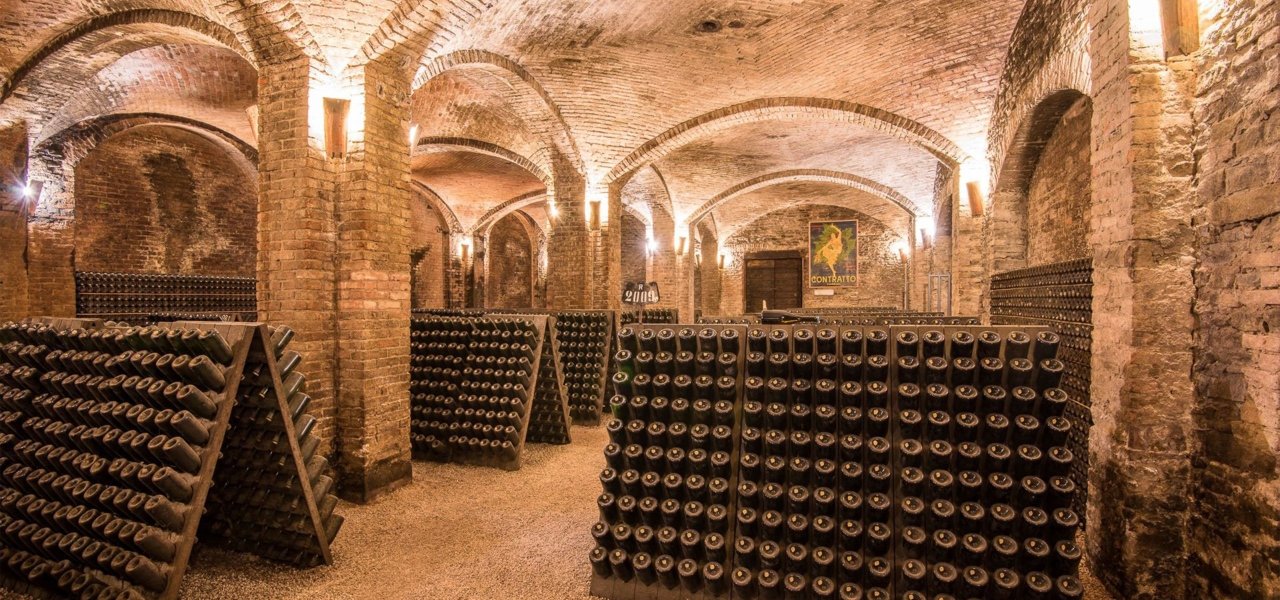 Underground winery cellar